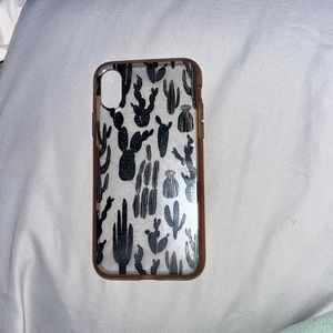 iphone x black cactus case